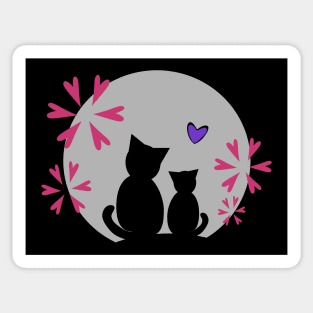 Parent and Child  -  cats Sticker